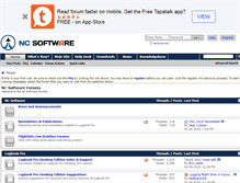 Tablet Screenshot of forums.nc-software.com